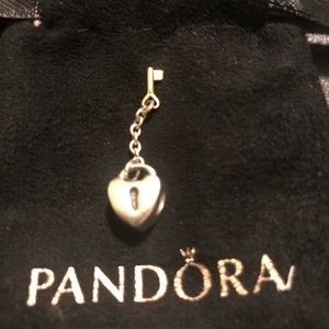 Pandora Key to my Heart Charm(Two Tone